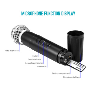 Connector SEM FIO System Cheap Price UHF <b>Microphone</b> with Omni-Directional Polar Pattern Portable for Conference Use - Product Image 6