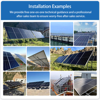 Système de stockage d'énergie solaire 5KW 8KW 10KW 20KW avec micro-onduleur, batterie compacte et kit de panneaux solaires