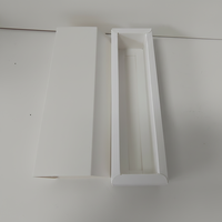 Emballage en papier recyclé blanc personnalisé écologique Boîtes à tiroir à fenêtre avec couvercle en PET protégé contre les UV pour sushi nourriture gâteau poupée chaussettes cadeaux