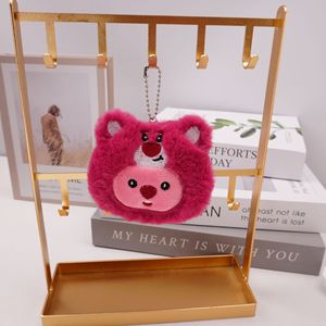 Phim hoạt hình squeaking Keychain đồ chơi tương tác Claw máy với Plush Thú nhồi bông vui vẻ sang trọng móc khóa sản phẩm - Product Image 2
