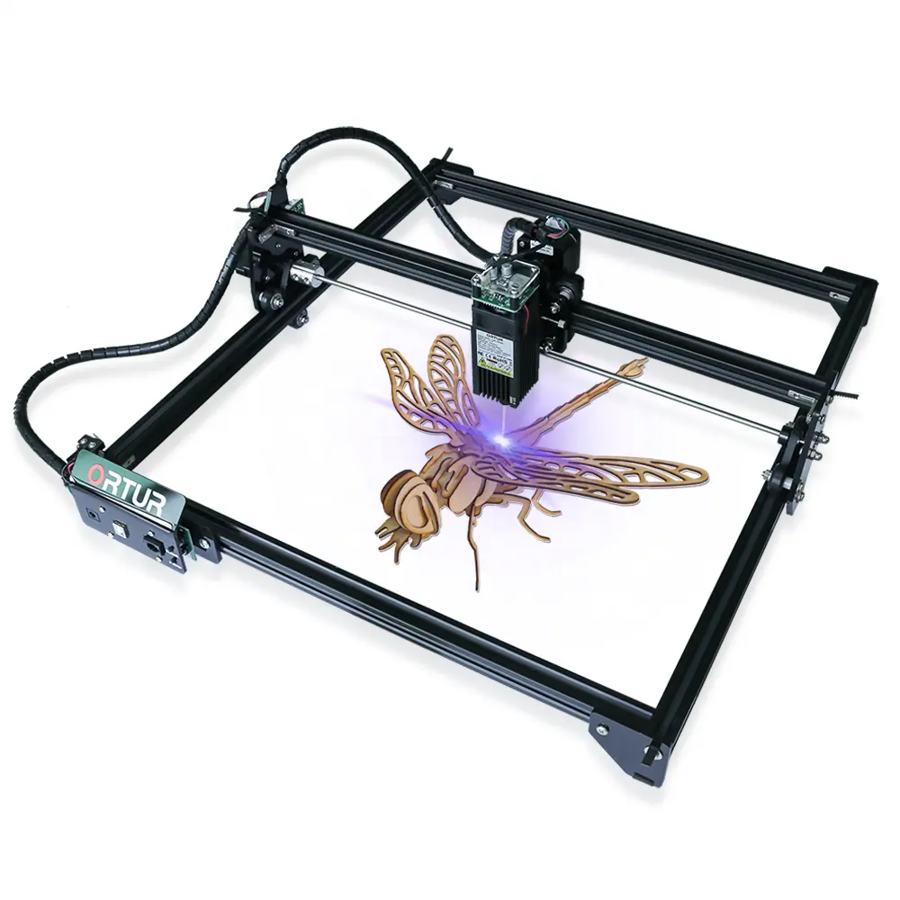 Máquina de Gravura do Laser Mestre 2 Ortur 32-bit DIY Impressora 3D com a Proteção de Segurança De Corte De Metal CNC Gravador Do Laser a laser