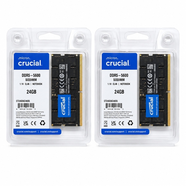 Crucial 32GB DDR5-4800 SODIMM CT32G48C40S5
