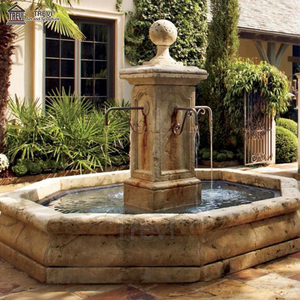 Trevi Tay Khắc Cổ Ngoài Trời Lâu Đài Vườn Đơn Giản Đá Cẩm Thạch Bằng Đá Sa Thạch Đài Phun Nước Để Bán - Product Image 5