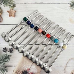 Reusable Drinking Water Filter <b>Straw</b> <b>Metal</b> <b>Straws</b> for Drinks Tea Spoon Stainless Steel - Product Image 1