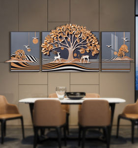 Poster artistico in resina 3D Relife con cornice in lega di alluminio per decorare le pareti del <span class=keywords><strong>soggiorno</strong></span> - Product Image 1