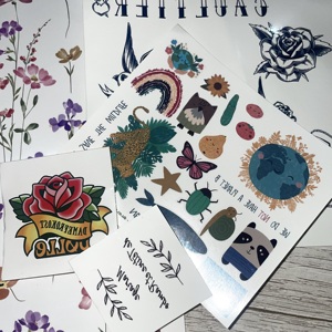 Tatuaggio Temporaneo Personalizzato per Donne e Ragazze, Alta Qualità, Lunga Durata, Impermeabile, Carta Bianca, Alla Moda, Stampato, Sexy, con Motivi Floreali - Product Image 6