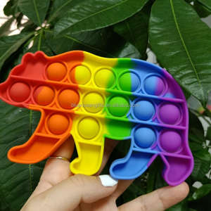 Poissons Papillons Océaniques Bleus à Bulles Arc-en-ciel, Jouet Éducatif Anti-Stress en Silicone à Piles pour Enfants 100% - Product Image 3