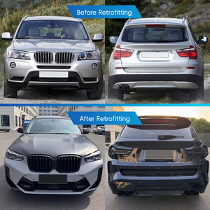 Kit de carrosserie F97 2023 pour BMW X3 (F25) 2010-2017 : Amélioration et modification avec pare-chocs avant et arrière, jupes latérales, capot, phares et sorties d'échappement - Product Image 2