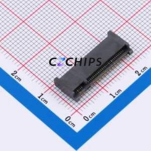 X1302WVS-67AB-LPV01 Hard Drive Connector (SAS/<b>SATA</b>/<b>M.2</b>) SMD Connector <b>M.2</b>-B Key Female 67P Horizontal Mount - Product Image 1