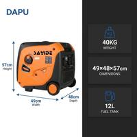 Générateur d'électricité silencieux à essence 5,5 kW, 5500 W, portable, à onde sinusoïdale pure, pour le camping, les camping-cars et la maison (backup)