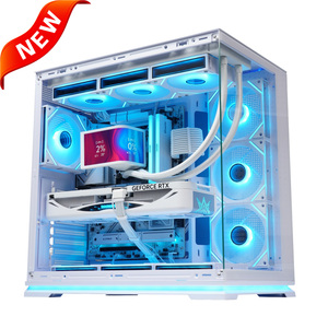 2805A เคสคอมพิวเตอร์สำหรับเล่นเกมสองห้องพร้อมแถบให้แสงสว่าง ATX MATX ITX MID TX ATX แบบกำหนดเอง - Product Image 1