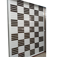 Porte de volet roulante commerciale lattes de polycarbonate porte assortie petite boîte de couverture porte de volet roulante télécommandée