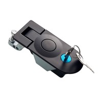 Serrure de compression industrielle réglable en alliage de zinc poli avec rotation à 180°, installation facile pour boîtes à outils de camions et de camping-cars