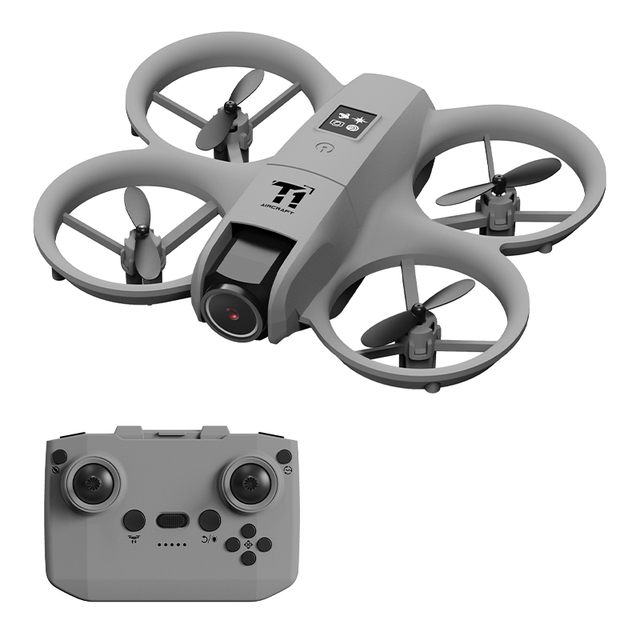 T1 2.4G Mini Drone Dual Camera Real-time Aerial Photography FPV Remote Control Plastic Construction Charger Batteries 720P HD