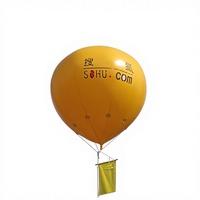 Ballon publicitaire gonflable jaune GM06, impression UV personnalisée, étanche, fourni directement par le fabricant