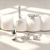 ZUOLA Ensemble de bijoux fins en gros, boucles d'oreilles pendantes créoles en or 18 carats, hypoallergéniques, avec tige en argent S925, ensembles d'oreilles empilables