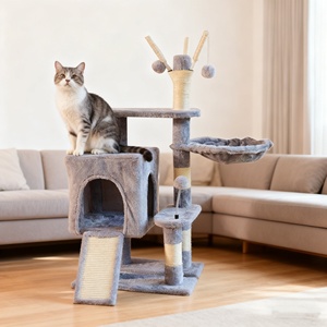 Árbol para Gatos con Plataforma de Salto Integrada, Casa para Gatos Grande, Ahorro de Espacio, Fabricante de Árboles para Gatos - Product Image 1