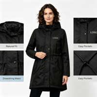 Manteau long en polaire pour femme, imperméable, coupe-vent, chaud, pour l'hiver, réversible, écologique