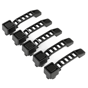 Pour <span class=keywords><strong>Jeep</strong></span> <span class=keywords><strong>Wrangler</strong></span> JK/JKU 2007-2018, kit de poignées de porte extérieures noires en aluminium - Product Image 1