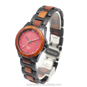 Montres en bois personnalisées avec logo, montres à quartz pour hommes et femmes, bracelet en bois, mouvement à quartz japonais, marque Citizen de luxe pour femmes - Product Image 1