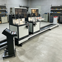 Máquina de Corte Automática CNC de Doble Cabezal para Cualquier Ángulo, Herramienta de Sierra Ingletadora Multiángulo de Precisión para Perfiles de Aluminio