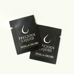 Kundenspezifischer Druck Kleiner Dreiseitig Versiegelter Probenbeutel Flacher <span class=keywords><strong>Sachet</strong></span> für Kosmetik Flüssigkeiten und Pulver Verpackung - Product Image 4