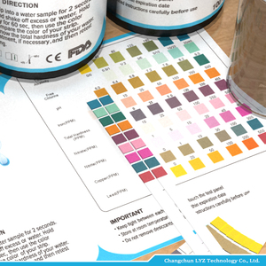 <span class=keywords><strong>Kit</strong></span> de bandelettes de test de <span class=keywords><strong>dureté</strong></span> totale et de pH LYZ, plage 1-14pH, précision 0,1pH, pour aquarium, <span class=keywords><strong>eau</strong></span> tropicale, 50 bandelettes 9-en-1, 80x5mm - Product Image 6