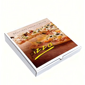 Buatan tangan segar Italia lezat bentuk kustom bahan pilihan kue makanan ringan bahan daur ulang kotak Pizza bergelombang kaku - Product Image 1