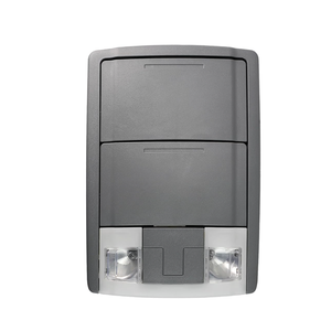 Console supérieure grise compatible avec Ford F250 F350 F450 F550 11-16, remplace 7L1A-13D776-C, ensemble d'éclairage intérieur de cabine et de rangement - Product Image 3