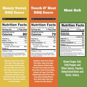 Set de Regalo de 3 Piezas de Salsa y Especias Naturales para Barbacoa <span class=keywords><strong>Rufus</strong></span> Teague - Dulce y Picante con Miel - Product Image 2