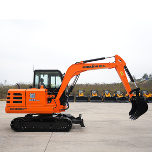 รถขุดตีนตะขาบ LonKing CDM6060 ลดราคาพิเศษ น้ำหนัก 5.85 ตัน 36 กิโลวัตต์ เครื่องยนต์ยันมาร์ บุ้งกี๋ขนาด 0.25 ลูกบาศก์เมตร ระบบไฮดรอลิกเต็มรูปแบบ ปั๊มไฮดรอลิก มอเตอร์ รับประกัน 1 ปี - Product Image 1