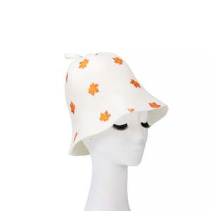 Stock <b>Hat</b> Made Oem Custom Printing Flower Wool Sauna <b>Hat</b> - Product Image 4