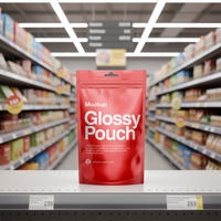 Pochette debout à fermeture à glissière supérieure emballage en aluminium sacs en plastique personnalisés Doypack 150g emballage de café en gros
