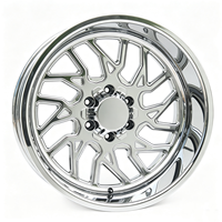 Jantes en alliage forgé SL 24x14 26x16 28x16 30X16 6X139.7 8X165.1 8X170 8X180 à déport profond polies pour Ford F-150 RAM 1500 3500
