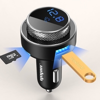 2024 produits tendances oem/odm double usb chargeur de voiture fm émetteur chargeur bluetooth voiture kit voiture lecteur mp3 avec bluetooth