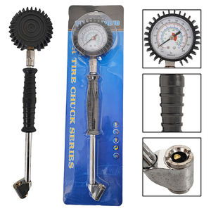 Dual-Head <b>Tire</b> Pressure Tool - Combines Inflator and Accurate Pressure <b>Gauge</b> - Product Image 2
