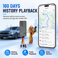 Dispositivo de Rastreo GPS con Cable para Vehículos, Terminal Inteligente de Bajo Precio, Sistema de Micrófono, 4G, 1 Año de Aplicación IOS/Android, LBS, SOS