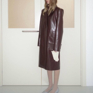 Nouvelle Arrivée : Veste en Cuir Haut de Gamme pour Femme, Style Old Money, Vintage, Ample et Élégante, pour Affaires - Product Image 1