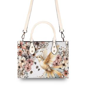 Colibrí jardín PU bolso para mujer POD Drop Ship personalidad mujer cuero Satchel - Product Image 2