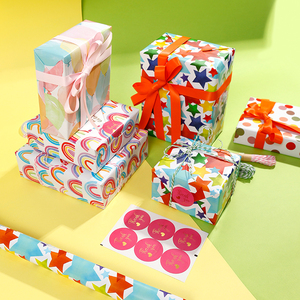 Wholesale Hot Sale Kids Birthday Star Printing Gift <b>Wrapping</b> <b>Paper</b> 43*300 cm <b>Wrapping</b> <b>Paper</b> - Product Image 5