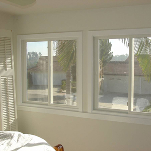 Profils en aluminium de conception la plus récente pour fenêtres coulissantes, fenêtre coulissante en aluminium avec <span class=keywords><strong>grille</strong></span> simple en acier et verre - Product Image 1