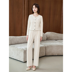 Women's Professional Medical Aesthetics Receptionist Uniform Long Sleeve Suit Winter 2025 Elegant Conference Wear - Product Image 2