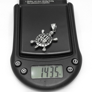 Colliers en acier inoxydable 316L avec pendentifs animaux 3D mignons en forme de tortue pour femmes et hommes, vente directe d'usine - Product Image 2