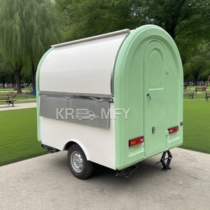 Personnalisation de remorques de food truck, entreprises de glaces, smoothies et desserts glacés, kiosque mobile extérieur, chariot de vente de hot-dogs - Product Image 3