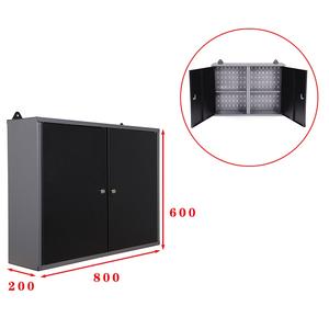 Armadio <span class=keywords><strong>a</strong></span> muro resistente superiore combinato con pannello e banco da <span class=keywords><strong>lavoro</strong></span>, perfetto per la <span class=keywords><strong>disposizione</strong></span> degli utensili da garage, aree di fabbrica - Product Image 2