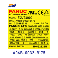 Moteur servo AC CNC FANUC A06B-0032-B175