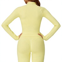 Veste de sport pour femme à séchage rapide, légère, coupe ajustée, zippée, pour le yoga, la course à pied et la remise en forme