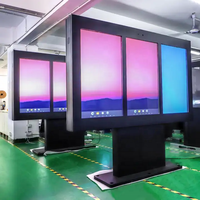 Écran LCD numérique LDZdisplay 55 pouces 4K 2500 nits à double écran pour menu drive-thru pour restaurants