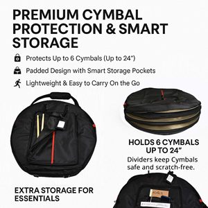 Muestra Gratuita de Porta Baquetas Arborea, Bolsa para Baquetas, Estuche para Instrumentos Musicales, Bolsa Portátil para Baquetas - Product Image 2