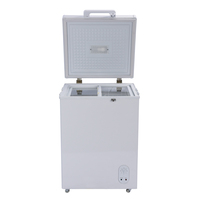 Kit solaire domestique de haute qualité, réfrigérateur-congélateur solaire DC 100/150/200L, réfrigérateurs à porte simple pour la maison avec panneau solaire, batterie gel